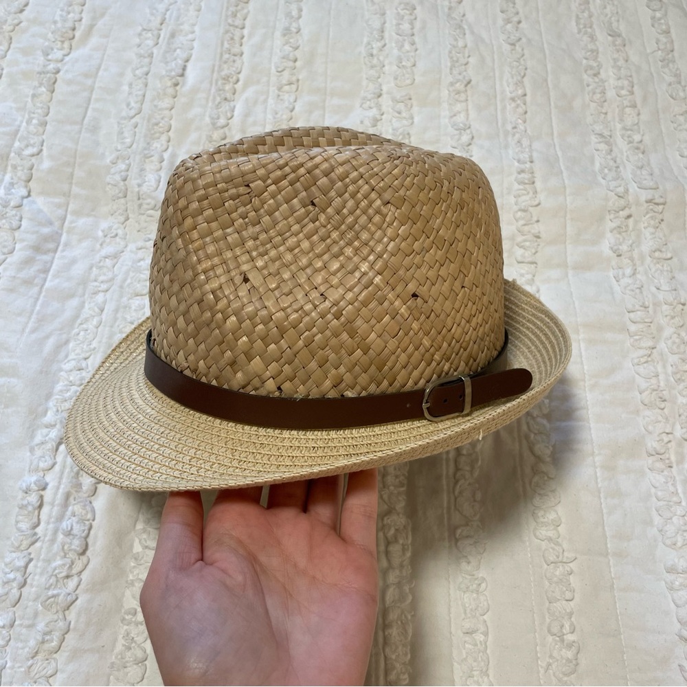 NWOT Straw Fedora Hat